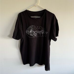 Women’s Gypsy Los Angeles Black Tee with Artistic Design